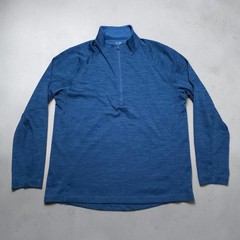 Vineyard Vines Performance Mens Medium 1/4 Zip Long Sleeve Blue Golf Pullover