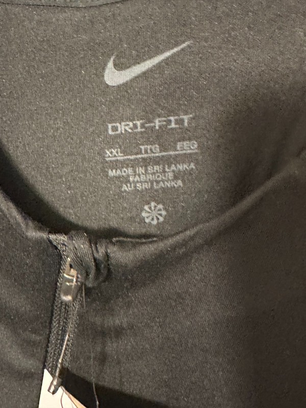 Nike EK Collection Mens Running Dri-Fit Long Sleeve Reflective Shirt ~ Black XXL gallery