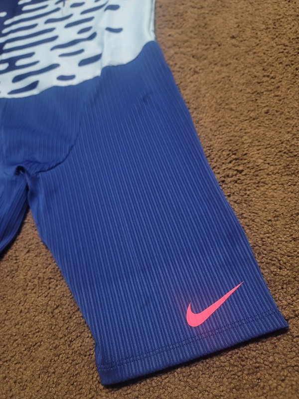 Nike Pro Elite 2023 Team Speedsuit Blue Pink Mens Size Medium DR4849-455 USA gallery