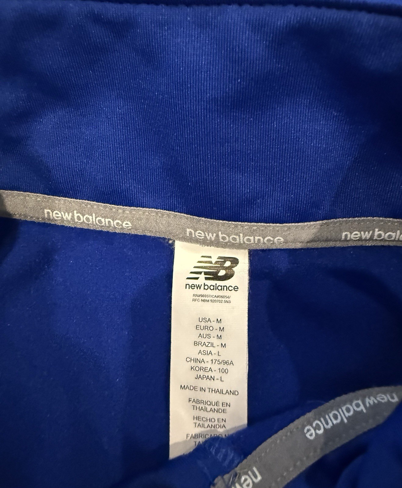 Warrior Performance 1/4 Zip Mens M Blue Pullover All-American Lacrosse gallery