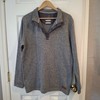 Swannies Golf Sweater Fleece Pullover 1/4 Snap Henley Neckline Heather Men Sz L gallery