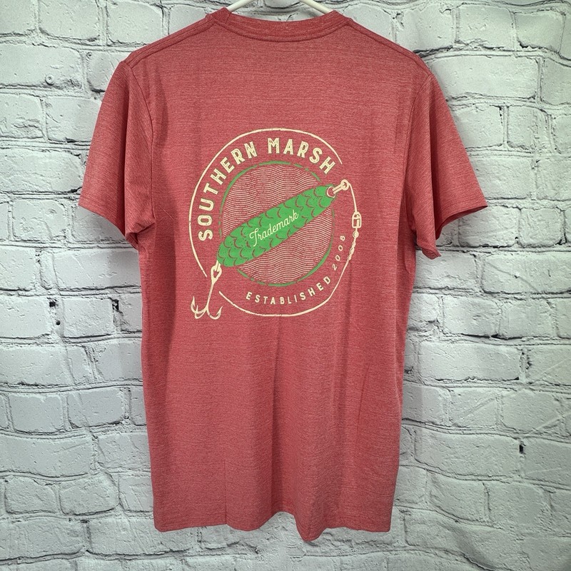 Southern Marsh Tee Shirt Men's S Coral Performance Polyester FieldTec Fishing gallery