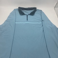 Under Armour 1/4 Quarter Zip Sweatshirt Mens Blue Loose Fit Golf Sz 2XL-XXL