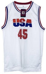 Donald Trump #45 USA Basketball Jersey XL White Red Blue Hardwood Classics NWT