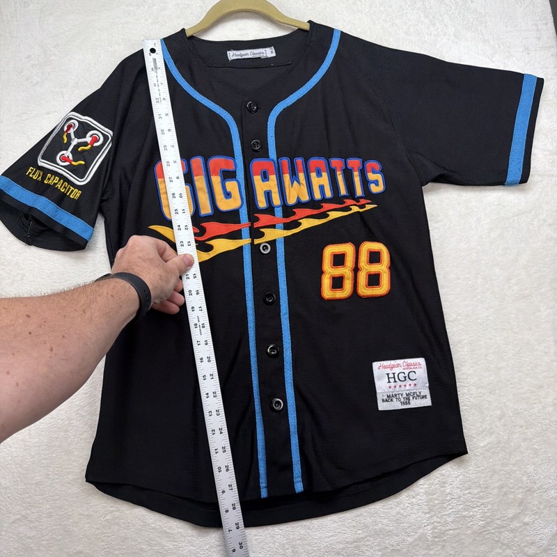Back To The Future McFly 88 Gig Awatts Baseball Jersey Mens M Headgear gallery