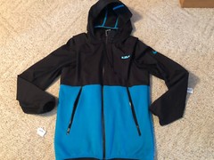 Lebron James Nike Elite Jacket Winterized 2015 Size Small S Hooded Black Blue