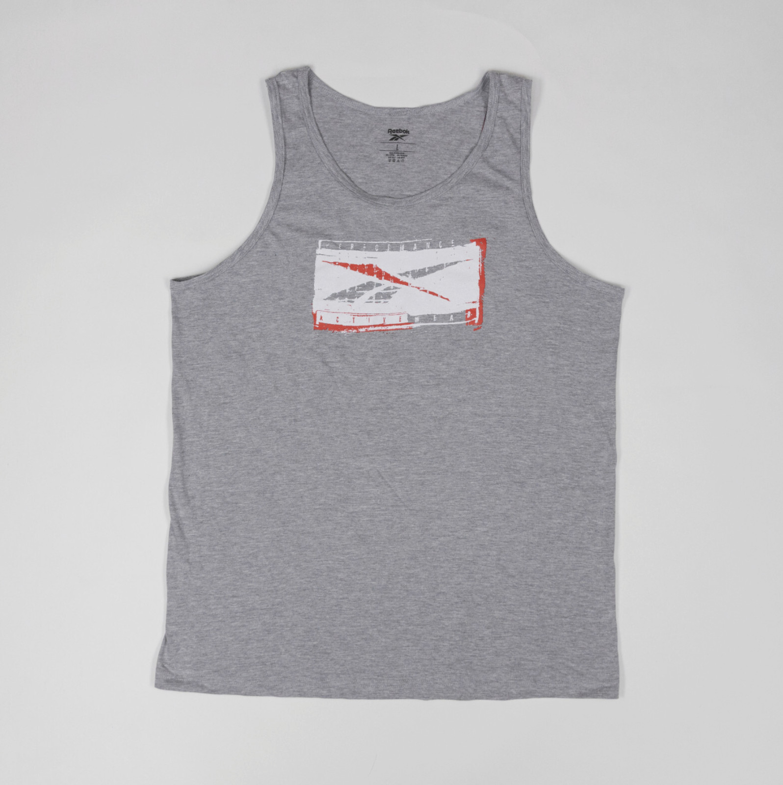 Reebok Men Graphic Tank Gray Size 2XL gallery