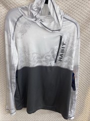 HABIT Men’s Black Fork Mountain Trail 1/4 Zip Performance Layer Sz L Realtree