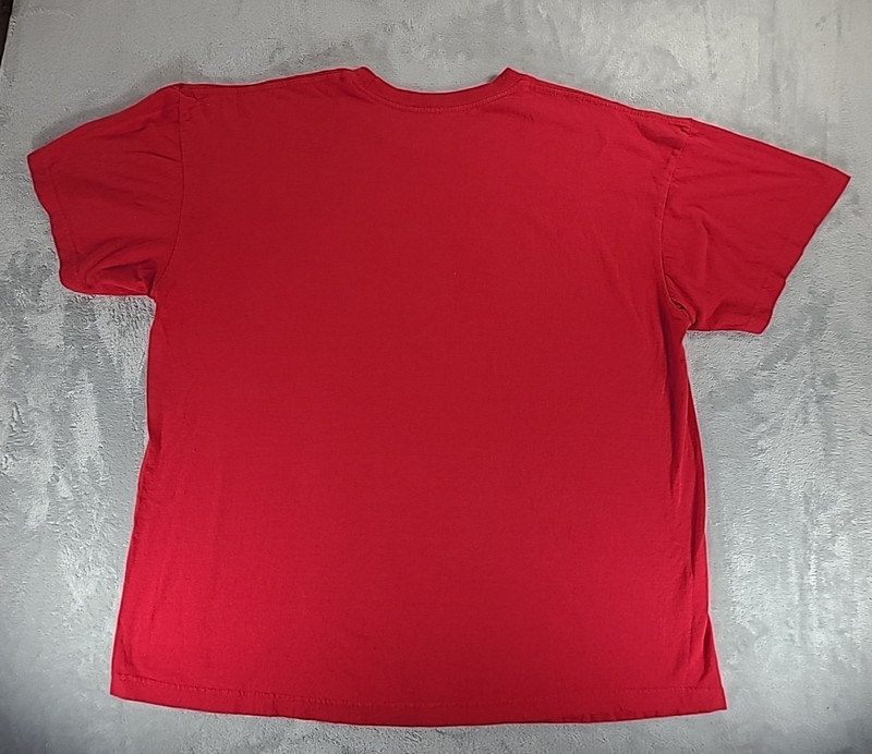Mistletoe Not Required Holiday Tshirt Red Short Sleeve Sz 2XL (50-52) Christmas gallery