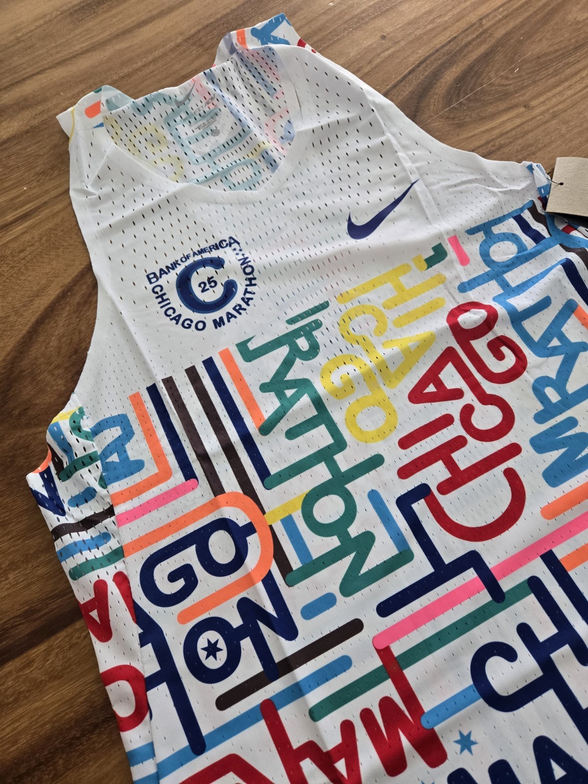 2025 Chicago Marathon Nike Elite issued ADV Singlet Men’s Size M gallery