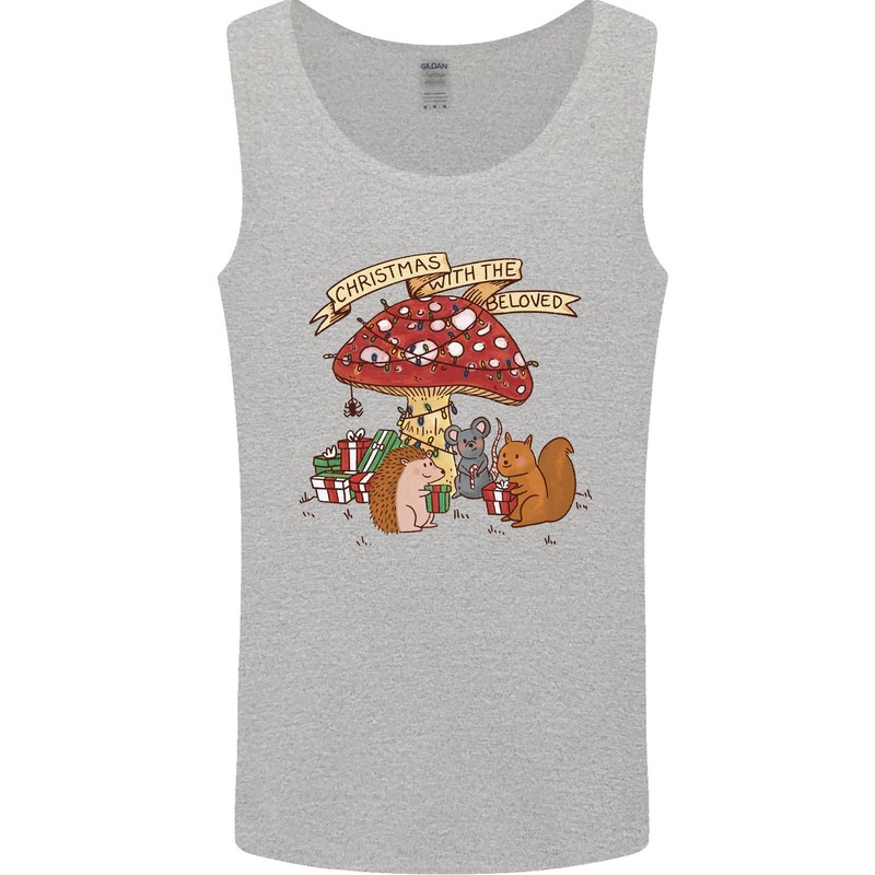 Christmas Hedgehog Toadstool Mouse Mens Vest Tank Top gallery