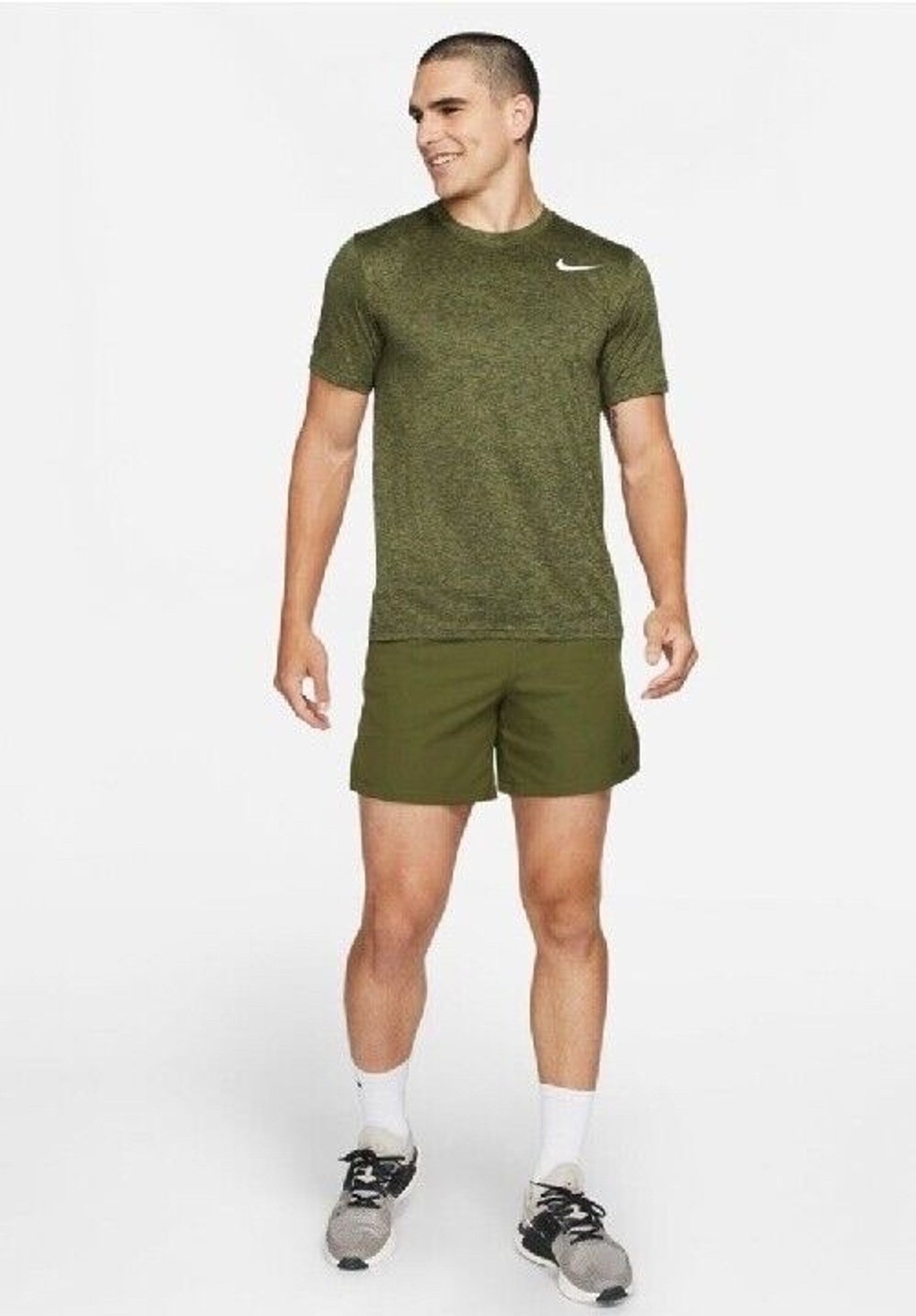 Nike Men's Dri-Fit Seasonal Legend Fitness Green T-Shirt Athletic Activewear XL gallery