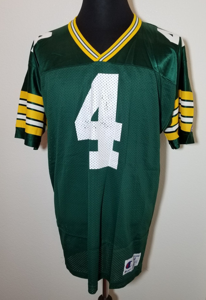 Green Bay Packers Men Size 44 Brett Favre Jersey 1990s Cheesehead Go Pack Go