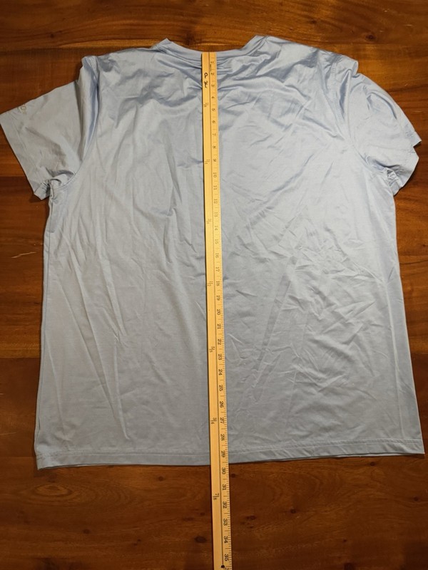 Speedo Mens Blue Polyester UPF 50+ Block The Burn Shirt Outdoors T Shirt Sz XXL gallery