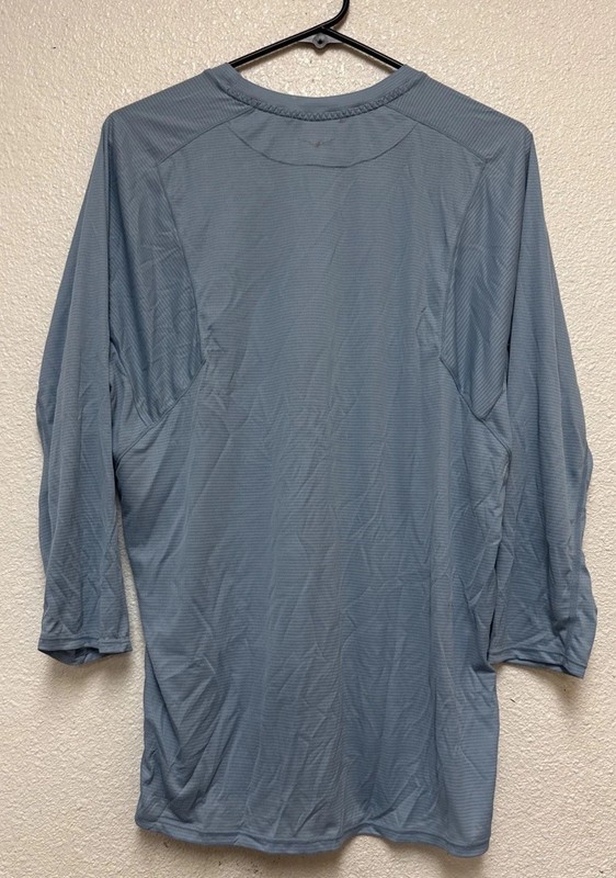 Hoka One One Men’s Glide 3/4 Sleeve Blue Lightweight Running Shirt Sz M gallery