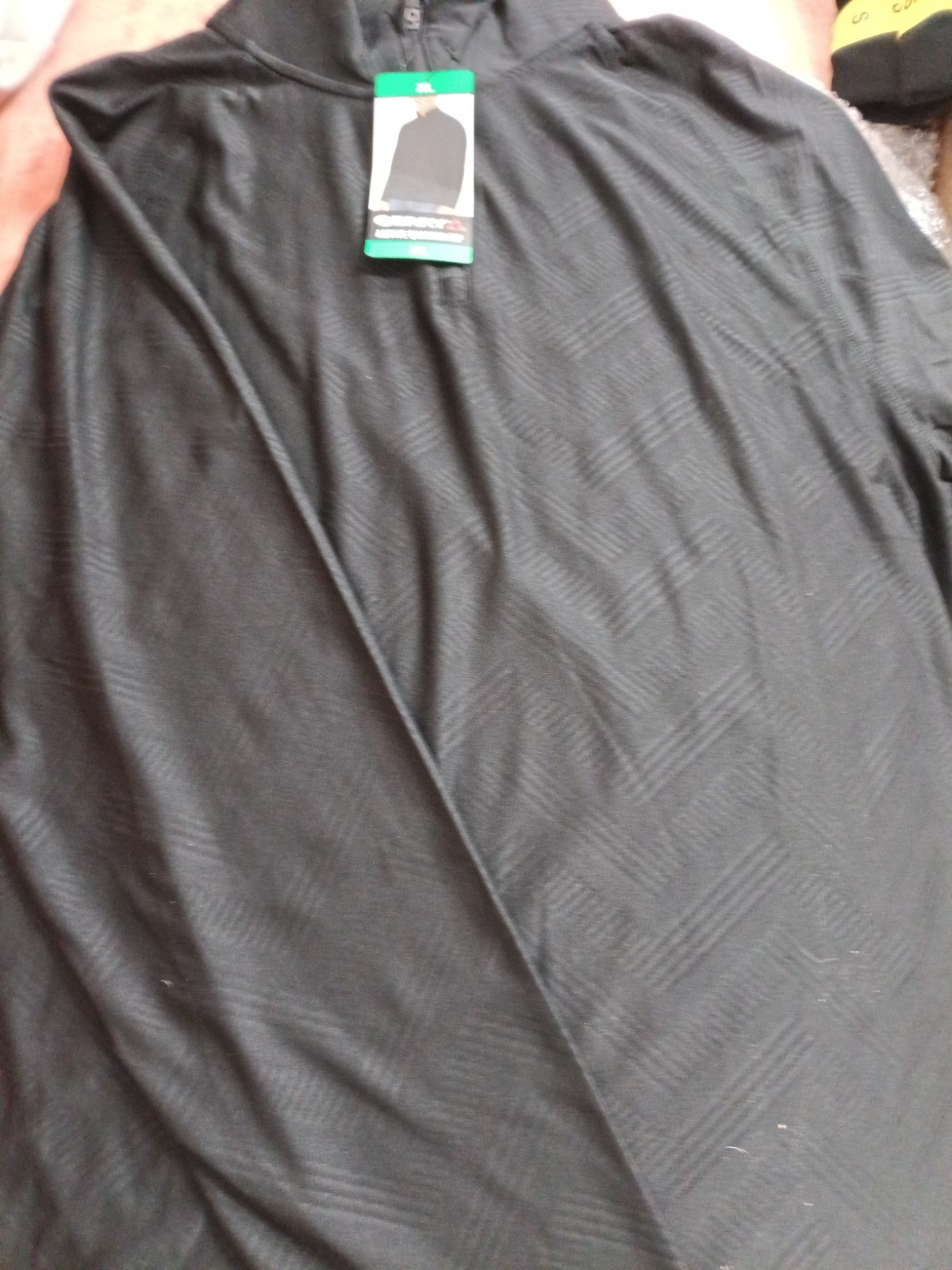 Gerry Active Quarter Zip Men’s Pullover Stretches Quick-Dry Sizes: XL Black, NWT gallery
