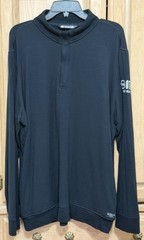 Travis Mathew Pullover Mens XL Black 1/4 Zip Long Sleeve OTR On the Rocks Drink