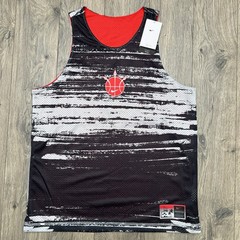 Nike Basketball Jersey Sz Large Mens Red White Dri Fit Mesh Reversible $70