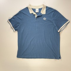 Crane Pickleball Polo Shirt XL Mens Blue Embroidered Cotton Blend