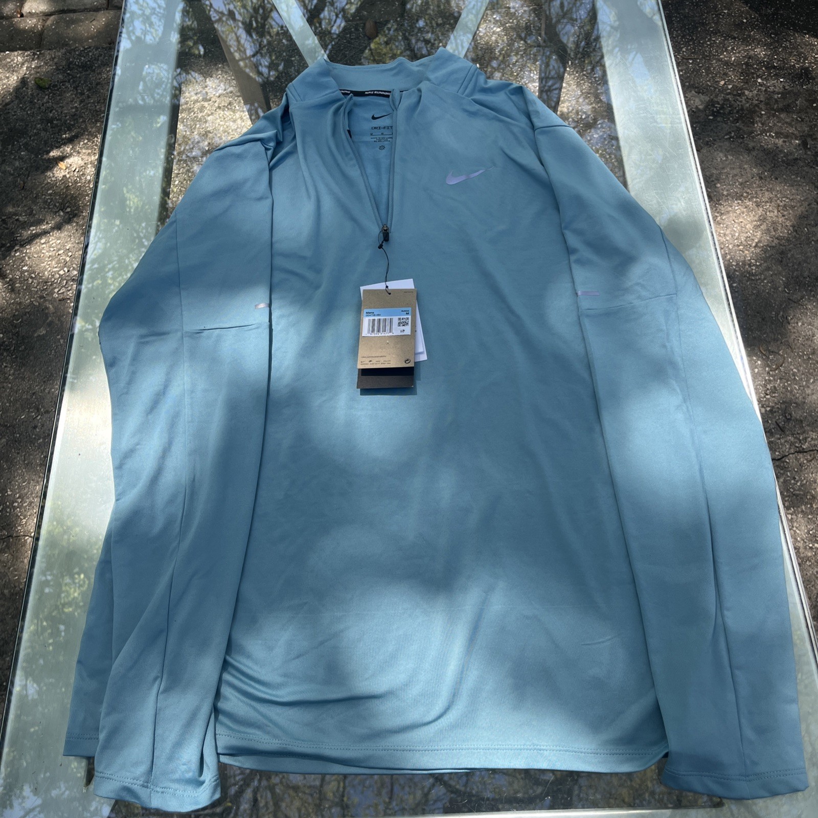 Nike Men’s M Element Dri-Fit 1/2 Zip Running Top UV UPF40+ DD4756-464 gallery