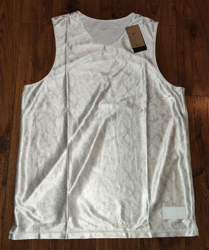 Nike Kobe Bryant Mamba Dri-FIT White Reversible Jersey Large Tall FZ0934-100 LT gallery