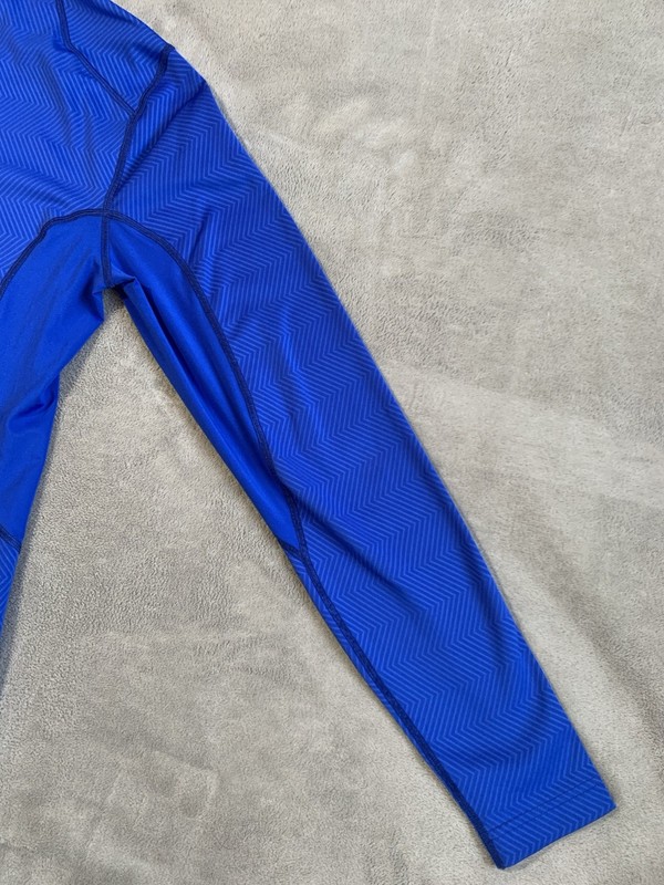 Nike Pro Combat Hyperwarm Lite Mens Small Fitted Blue Crew Neck Long Sleeve gallery