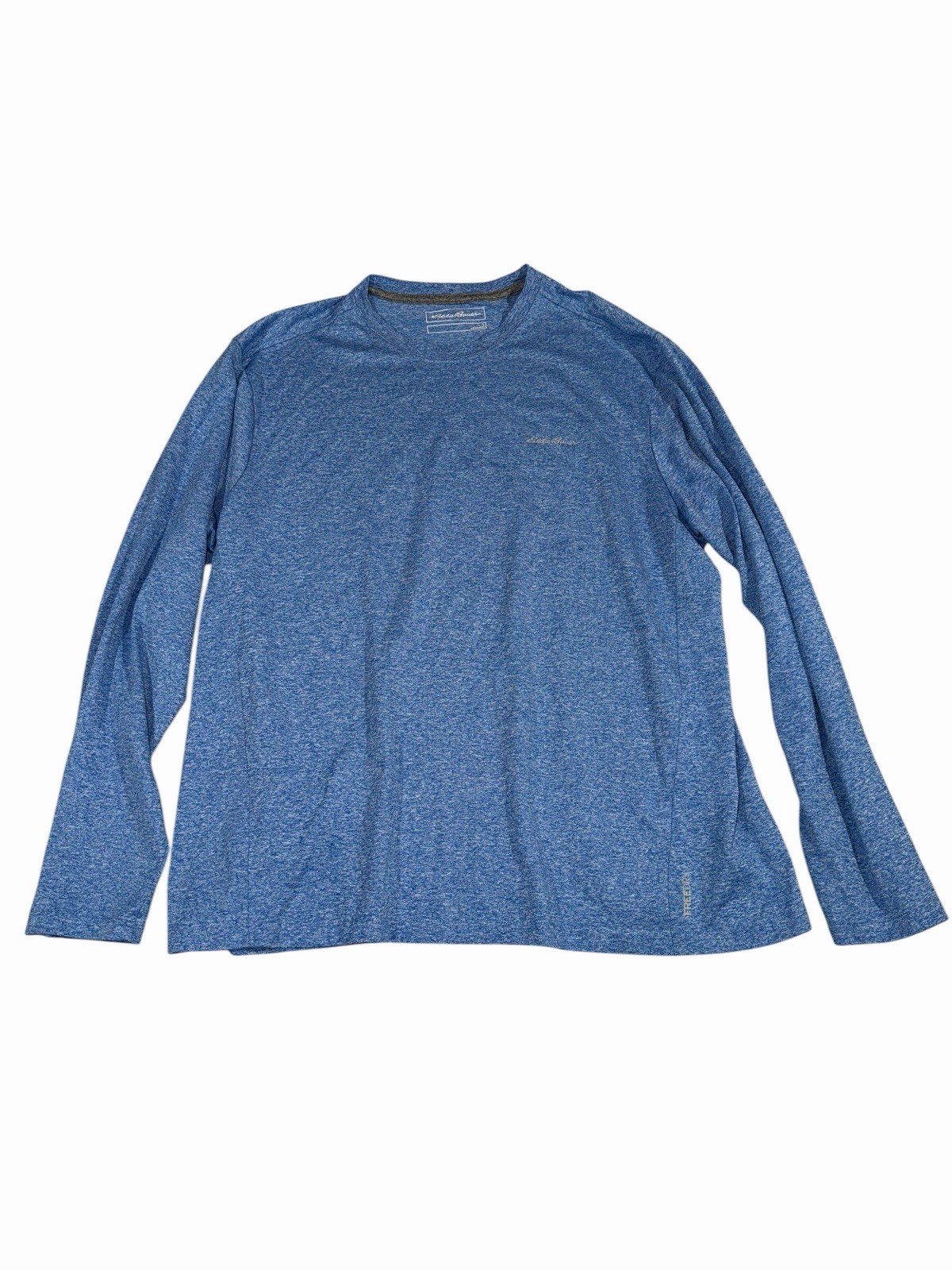 Eddie Bauer Men's L Resolution Long Sleeve Shirt Blue Heather FreeDry Athletic gallery