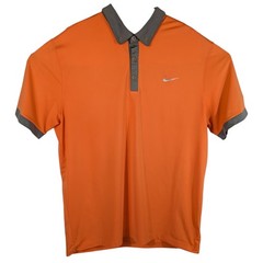 Nike Golf Polo Shirt Mens size XL Orange and Gray Short Sleeve Tour Performance