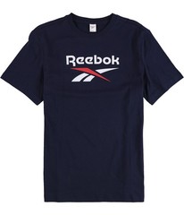 Reebok Mens Vector Graphic T-Shirt, Blue, Medium