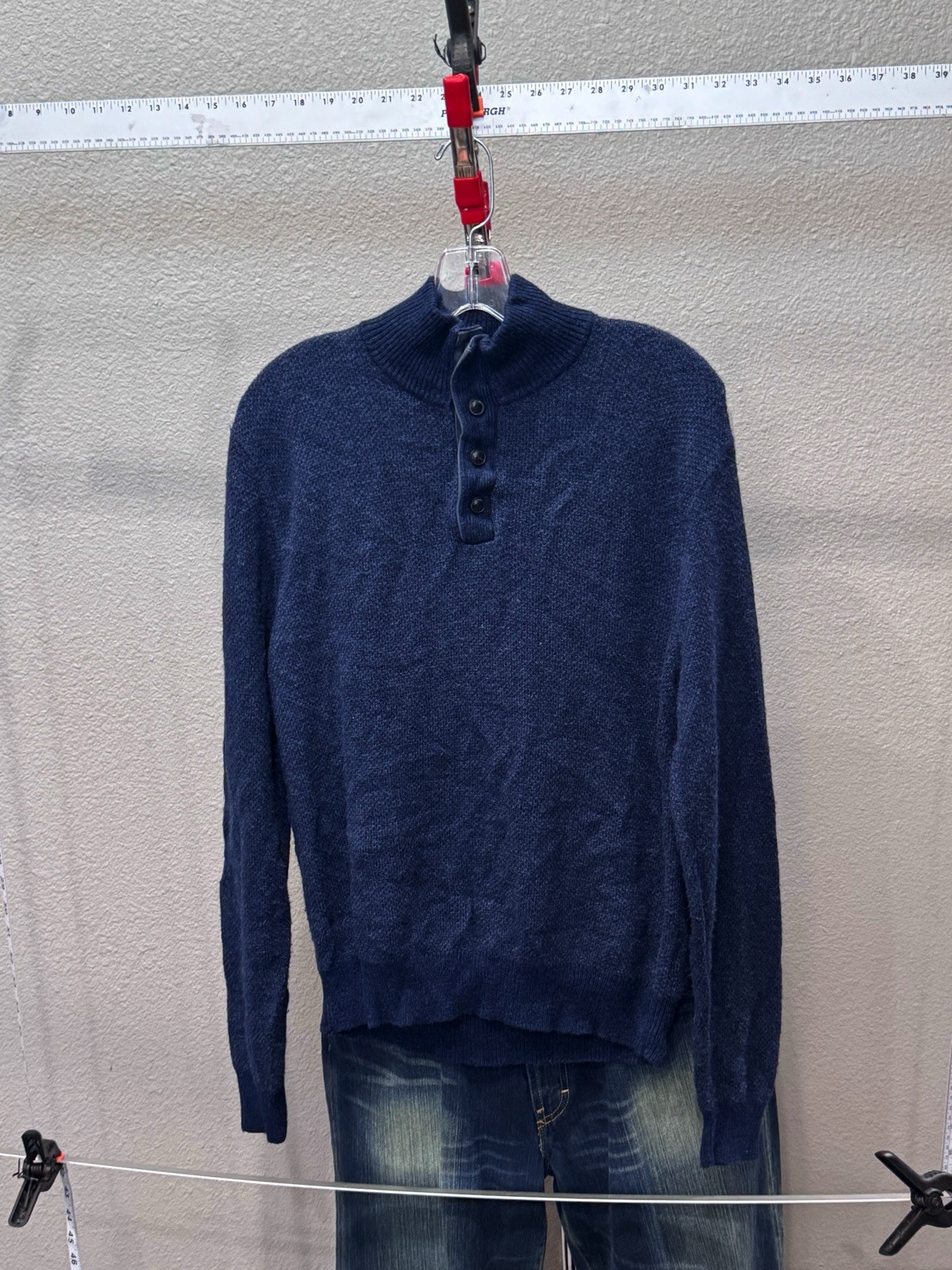 Polo Ralph Lauren 100% Silk Leather SWEATER Large L Slim gallery