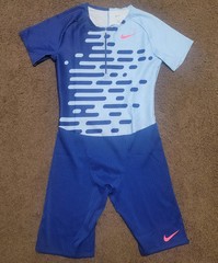 Nike Pro Elite 2023 Team Speedsuit Blue Pink Mens Size Medium DR4849-455 USA