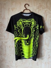Under Armour Heatgear Beast Viper Compression Black T-Shirt Size L
