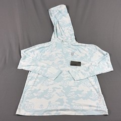 G/Fore G4 Golf Hoodie Chest Logo Camo Skulls Tees Print XL Blue NWT MSRP $155