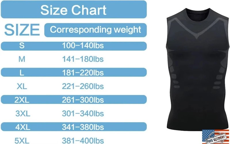 Men Compression Shirt Version Ionic Shaping Sleeveless Vest Sport Tank Top S-2XL gallery