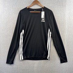NEW Adidas Adizero Elite Shirt Mens Medium Black Long Sleeve Athletic SAMPLE