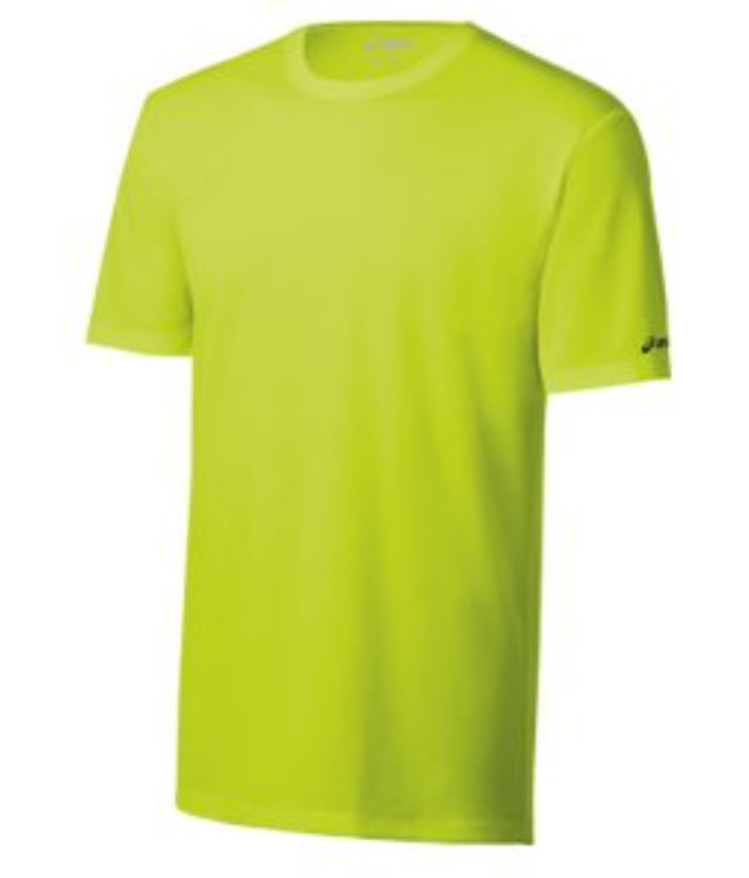 Asics Men's Ready-Set Short Sleeve Tee, Lime, X-Small gallery