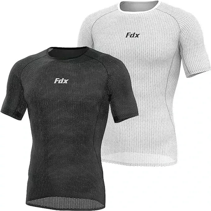 2 x Mens Half Sleeve Cool Mesh Base Layer Lightweight Running Cycling jersey/Top gallery