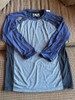 New Balance Mens Baseball Base Layer 3/4 Poly T-Shirt Navy Gray Black Lg - EUC! gallery