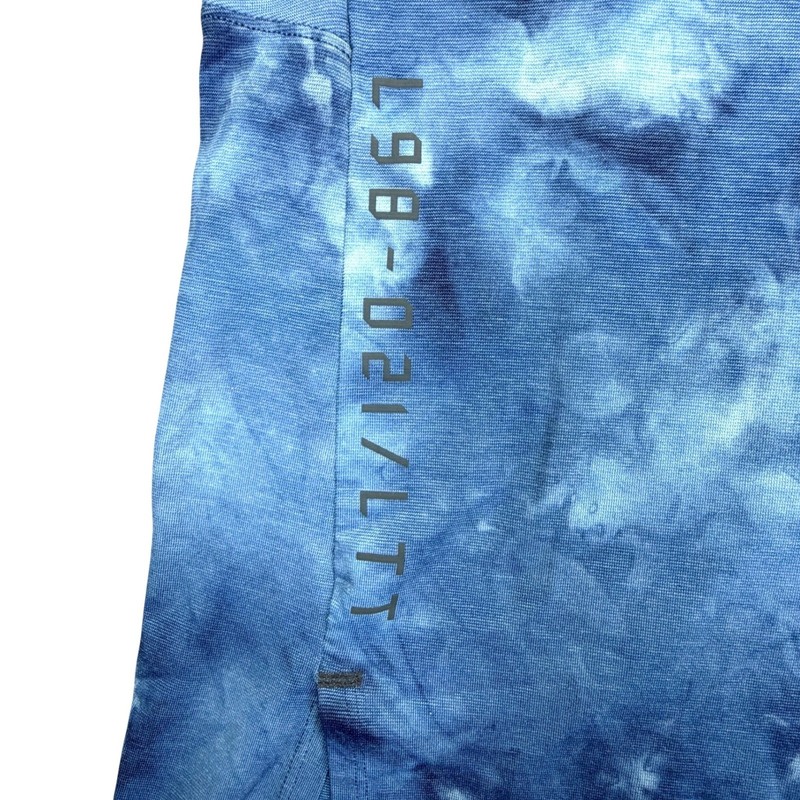Lululemon Mens Metal Vent Tech SS 2.0 Blue Tie Dye Shirt L98-021/LTT Size Medium gallery