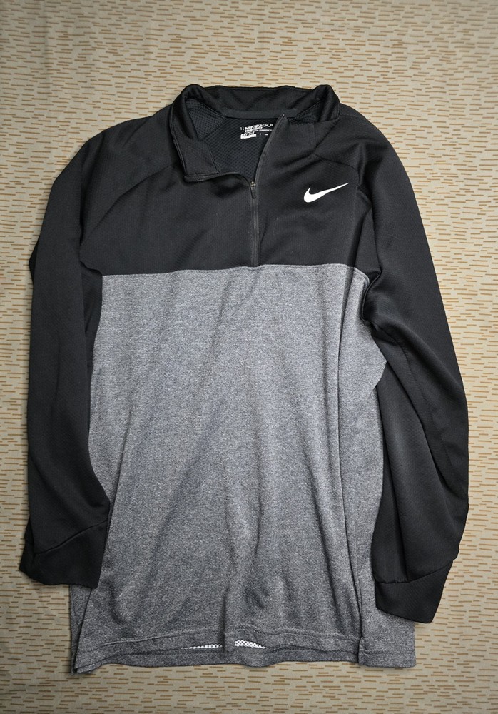 Nike Mens Golf Therma Mock Neck Half Zip Shirt Black - Size XXL