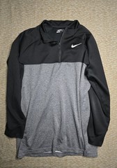 Nike Mens Golf Therma Mock Neck Half Zip Shirt Black – Size XXL