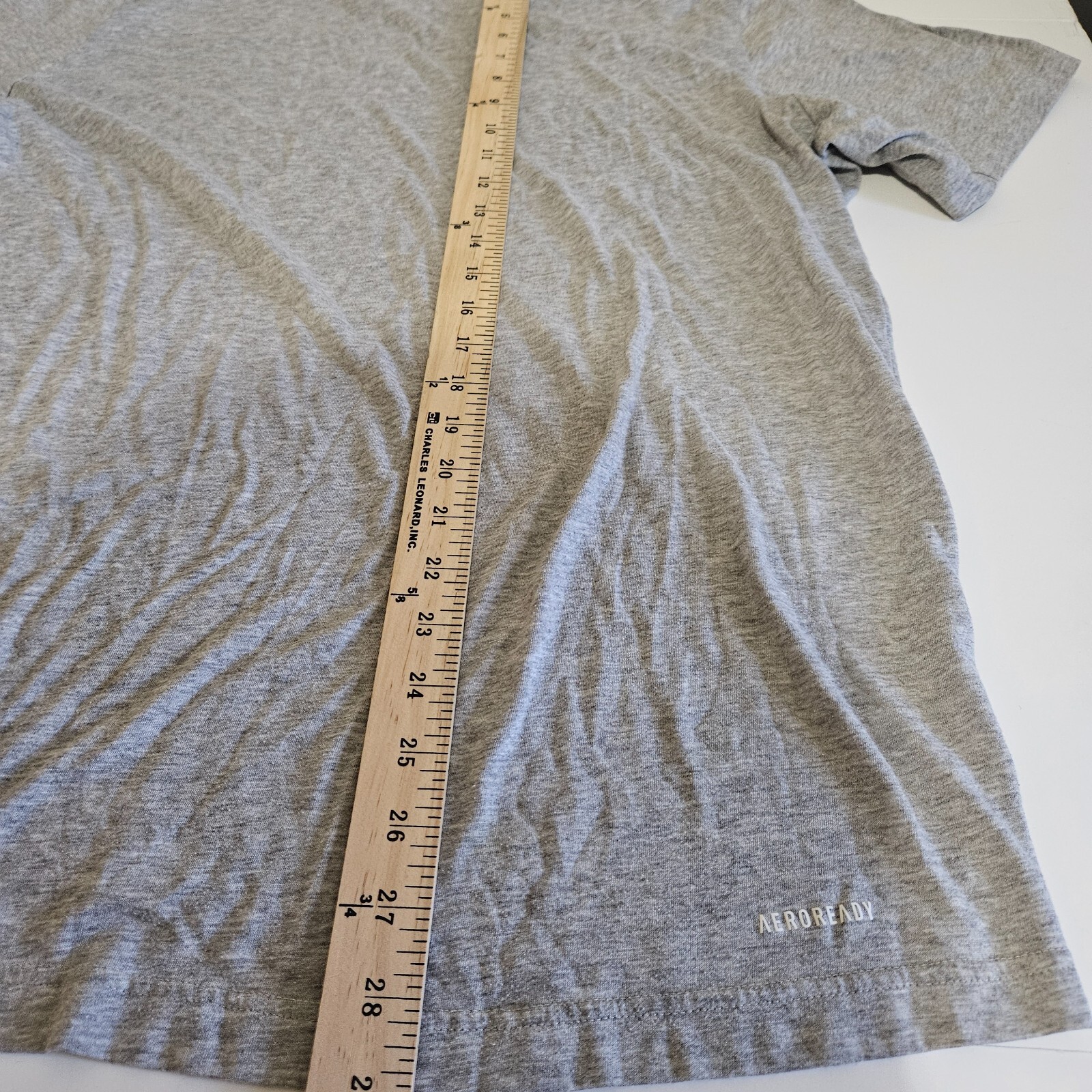 Adidas Areoready Athletic Tee Shirt Large Grey Fast Shipping gallery