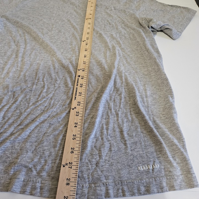 Adidas Areoready Athletic Tee Shirt Large Grey Fast Shipping gallery