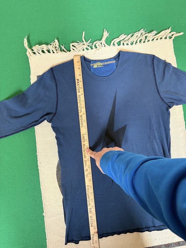 Aviator Nation Long Sleeve Thermal Lightning Bolt Men's L gallery