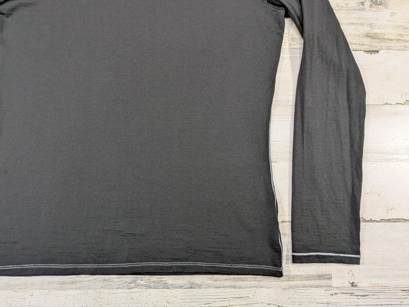 Icebreaker Pullover Mens Extra Large Black Merino Wool Stretch Quarter Zip gallery
