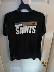 Nike Dri-Fit T-Shirt Men’s L Black New Orleans Saints NFL Team CK1163-010 N102