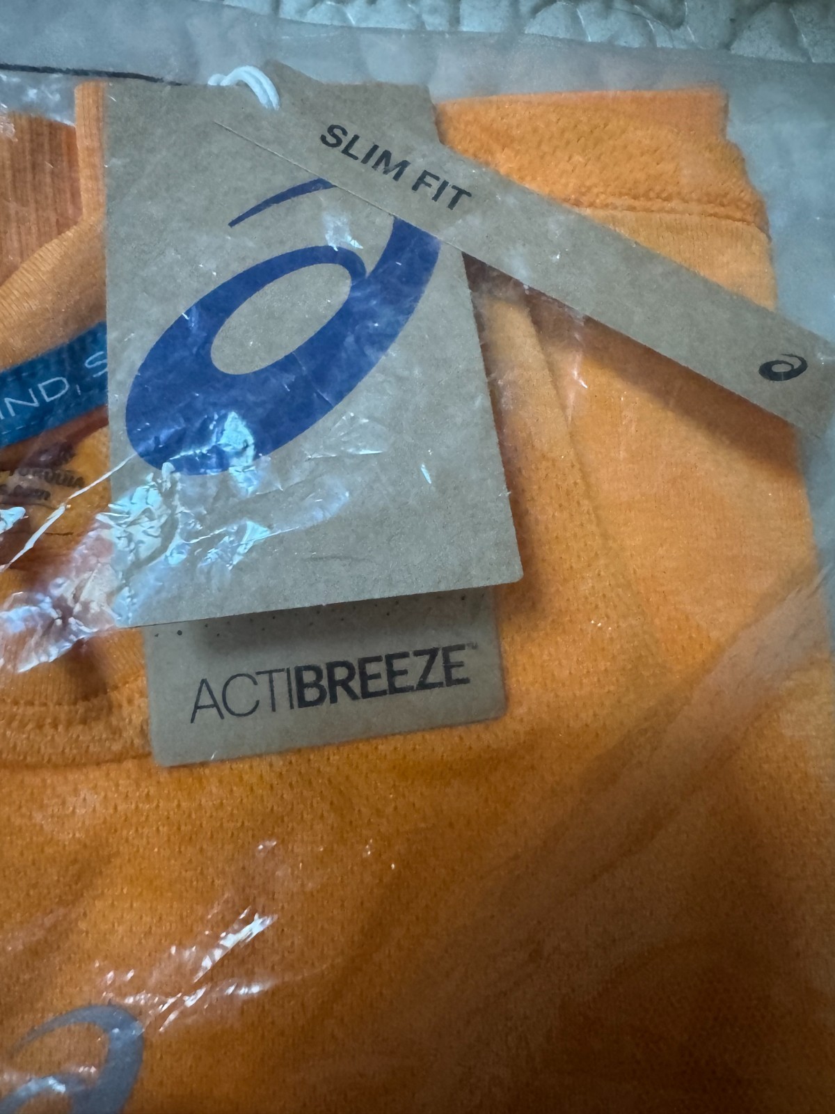 NWT ASICS Road Seamless SS Top Men's Small Orange Short Sleeve Running Shirt gallery