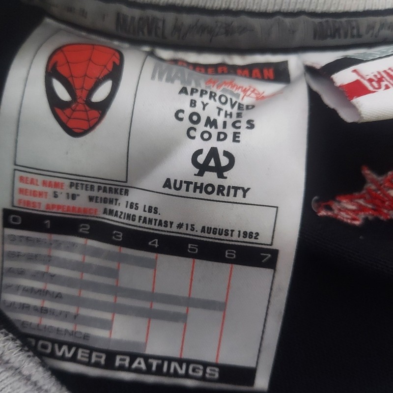 Johnny Blaze Marvel Spiderman Throwback Series Basketball Jersey 2XL Black Red gallery