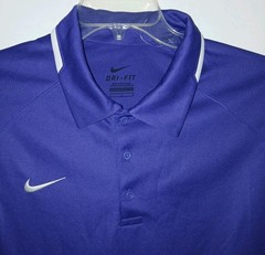 Nike Golf Dri-Fit Gung Ho Polo Shirt Men Short Sleeve Large Purple NWT