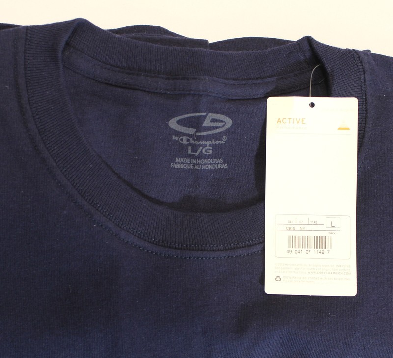 Champion Active Performance Mens Large Short Sleeve T-Shirts Blue Gray White New gallery